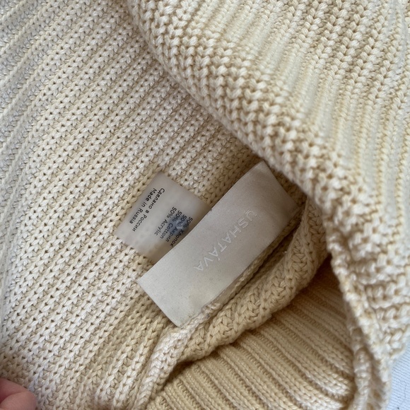 Ushatava Cream Knit Oversized Vest Unisex - Picture 8 of 10